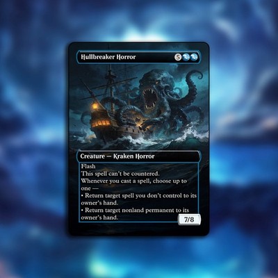 Hullbreaker Horror MTG Playtest Custom Alt Art Card For Commander