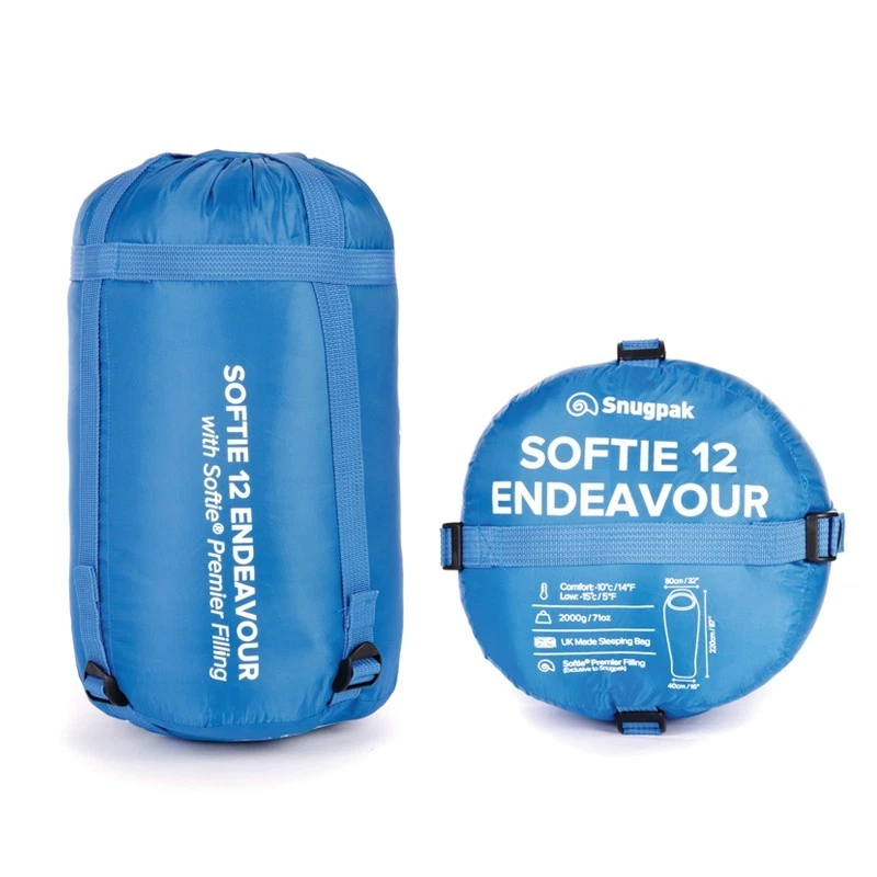 Snugpak Softie 12 Endeavour Sleeping Bag Black NEW comfort -10c/14f low -15c/5f