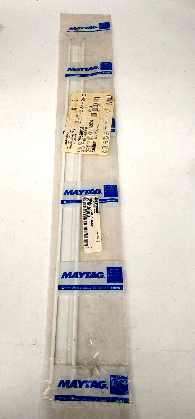 Maytag Refrigerator Door Shelf Trim R9800600 White eBay