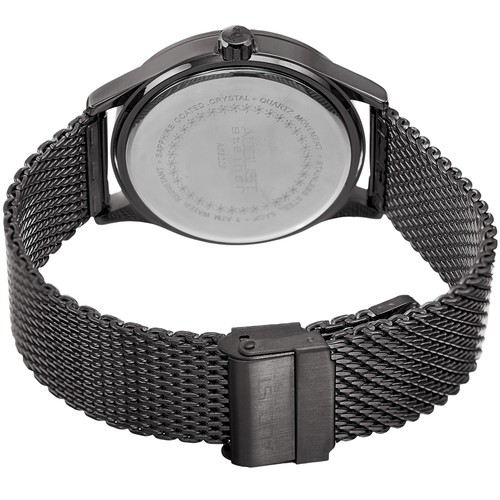 Men's August Steiner AS8223GNBU Quarts Date Stainless Steel Mesh Bracelet Watch - Picture 4 of 4