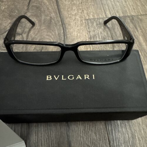 Bvlgari 4006-B 846 54 16 135 Eyeglasses Glasses Black w/ Swarovski Crystals Rare - Picture 4 of 6