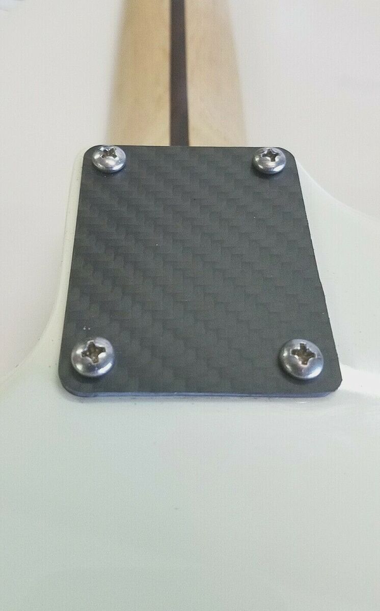 CARBON FIBER matte 4-Bolt Guitar & Bass Neck Plate fits CARBON FIBER matte 4-Bolt Guitar & Bass Neck Plate fits