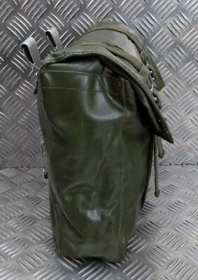Genuine Vintage Military Issue PVC Heavy Duty Back Pack Pannier - Foto 5