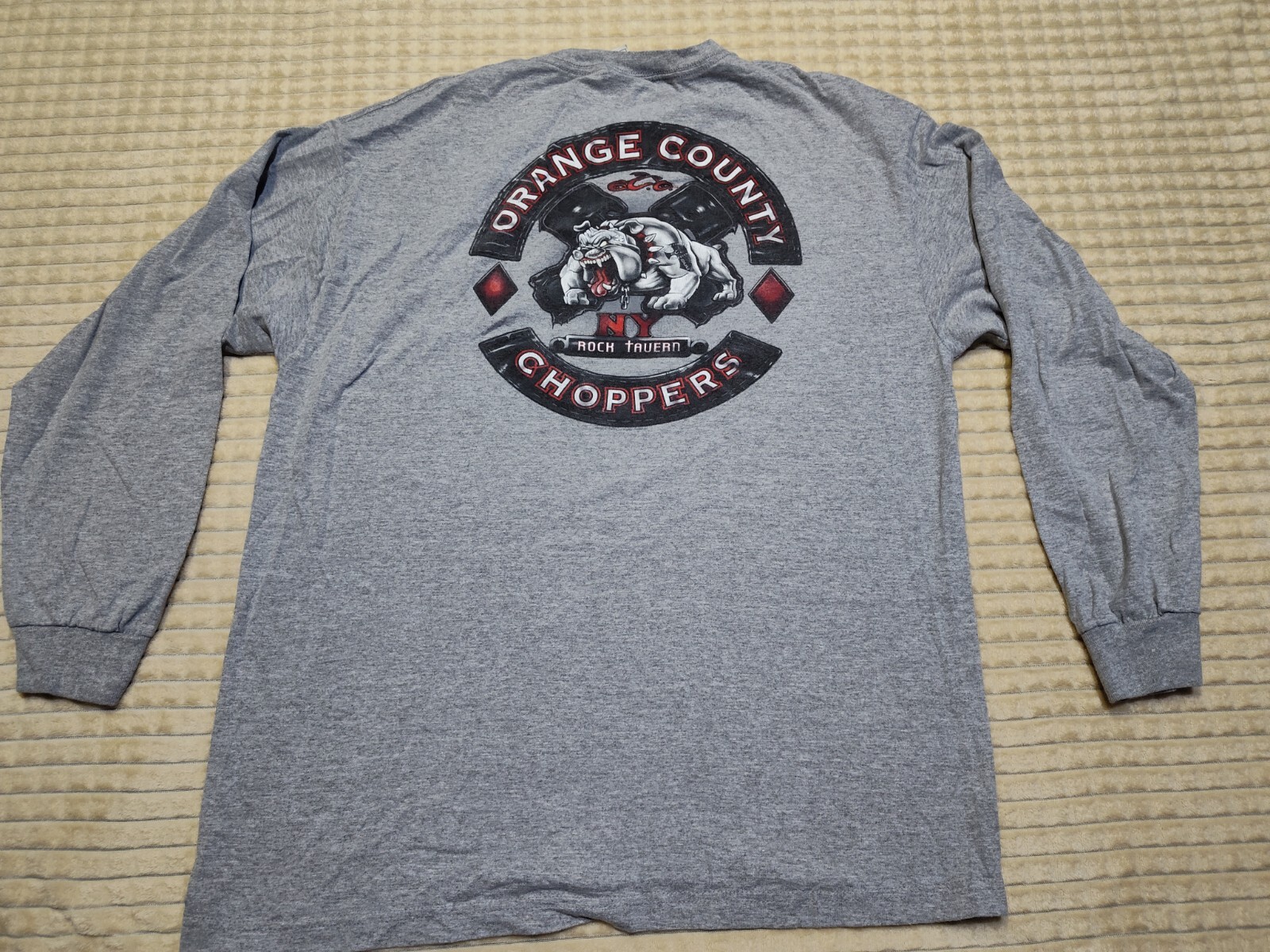 Vintage Orange County Choppers Rock Tavern NY Long Sleeve T Shirt XL