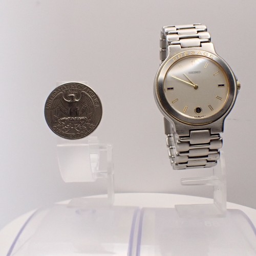 Seiko Presagio Quarzo Donna Anti-magnetica 60G Orologio Data 100m New-Batt #1453 - Picture 12 of 16