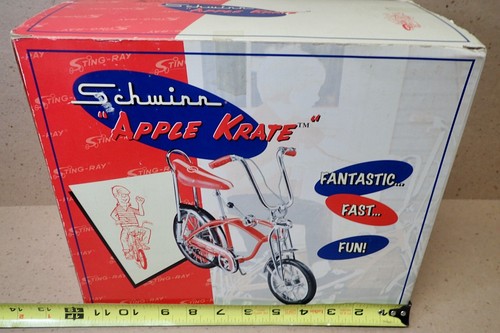 Xonex Schwinn '69 Sting-Ray Apple Krate Bicycle 1:6 Scale Red Diecast Bike Model - Picture 16 of 18