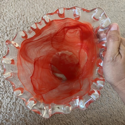 Murano Lavorazione Arte Swung Glass Vase - Picture 4 of 8