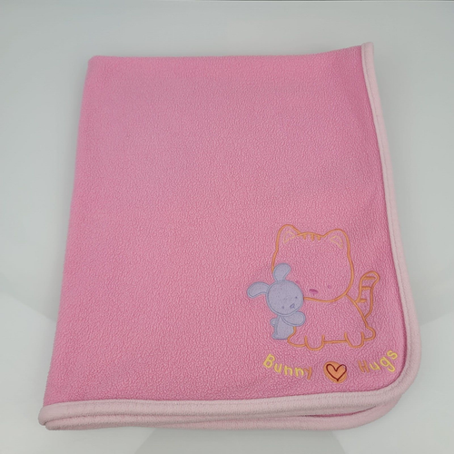 Child of Mine Carter's Bunny Hugs Katze Kätzchen Lovey Babydecke rosa 35x29