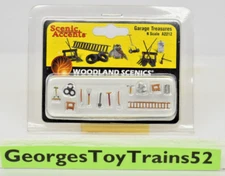 WOODLAND SCENICS N GAUGE 1:160 SC GARAGE TREASURES 13-PC SET A2212 NIP MSRP $21
