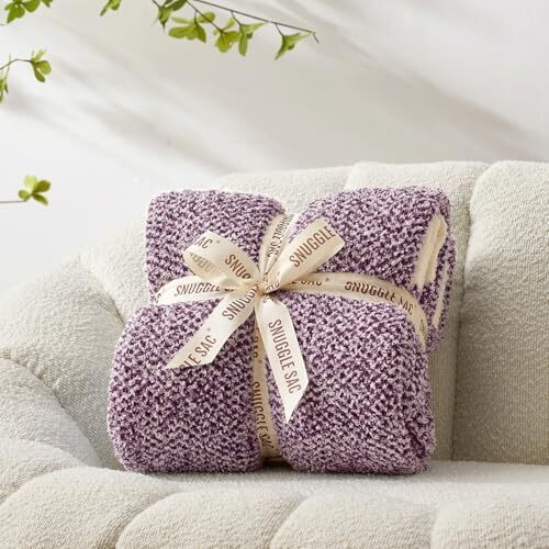 Purple Throw Blankets for Couch, Super Soft Throw(50"x 60") Heather Purple - Bild 3 von 6