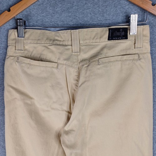 Vintage Levis 787 Chino Silvertab Khakis 11M Brown Bootcut Casual 1998 - Picture 9 of 14