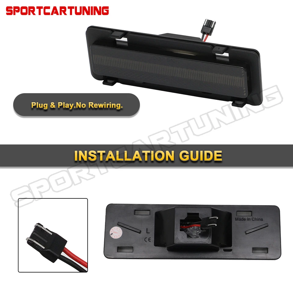 Smoked LED Front Side Marker Lights For 1982-1992 Chevy Camaro Pontiac Firebird Foto 4 de 4