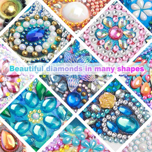 5D DIY Partial Special Shaped Drill Diamond Painting Kit Flower Decor 30x30cm - Afbeelding 32 van 39