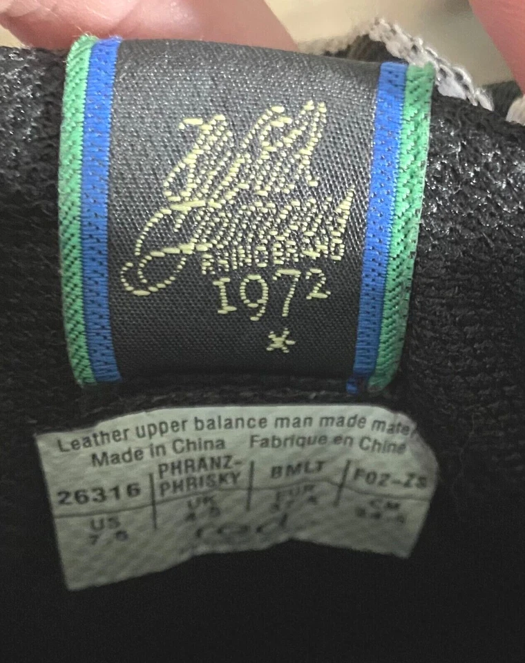 Zapatilla deportiva para mujer Marc Ecko Red Rhino Logo cuero negro brillante 7,5 Foto 4 de 4