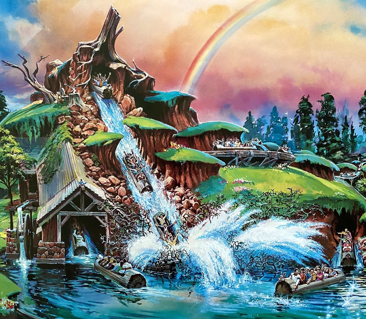 Rare 1988 The Art Of Disneyland Splash Mountain Disney