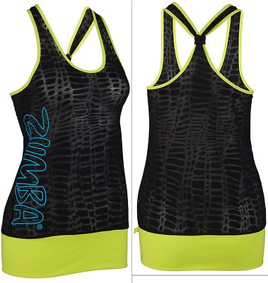 M//L,XL//XXl XS//S BurnOut Cut Me Loose RacerBack BUBBLE TOP ZUMBA FITNESS Dance