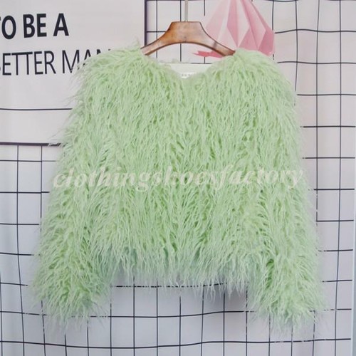 Womens Faux Fur Short Coat Mongolian Sheep Winter Warm Thicken Outwear Jacket - Picture 10 of 17