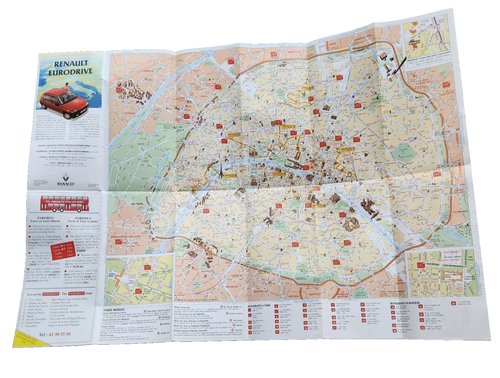 Vintage Tourist Map & Advertisement McDonald's Locations in Paris France - Picture 4 of 18