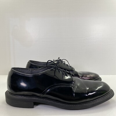 Vibram Oil Resistant Avonite Dupont Hypalon Black Shoes Glossy 12D Non Mark Read