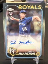 2024 Topps Chrome James McArthur Rookie Auto RC Kansas City Royals #RA-JM