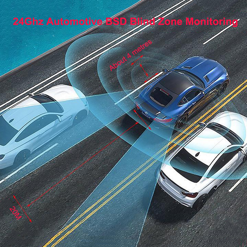Universal Car Blind Spot Monitor BSD Radar Detection System Lane Changing Assist - Picture 8 of 13