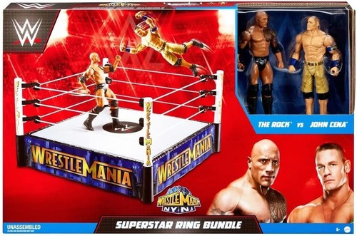 WWE WrestleMania 29 The Rock vs John Cena Superstar Ring Bundle - Bild 1 von 4