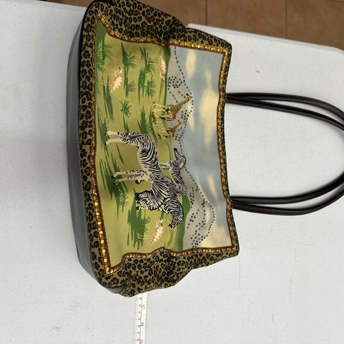 Bolso de mano safari St Johns Bay lentejuelas con cuentas cebra jirafa animal estampado cartera - Imagen 9 de 13