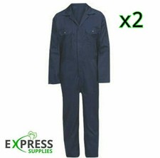 2 x Boiler Suit Workwear Overalls - Unisex - Choose your size! (Free Delivery)