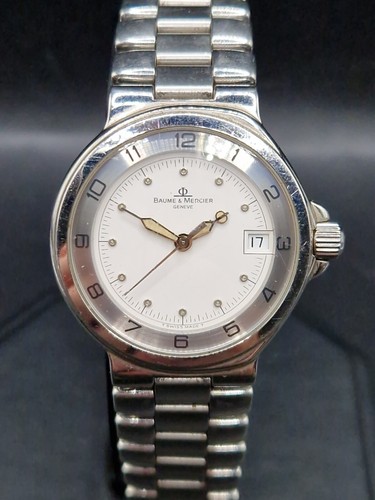 Orologio Baume & Mercier Quarzo Uomo Swiss Formula S MV04FO27 Acciaio 33mm - Foto 9 di 24