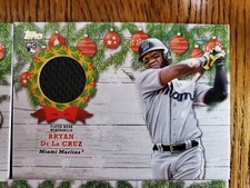 2022 Topps Holiday Mega Box Jersey Relic / Bat Mem Pick Your Player/Mem card