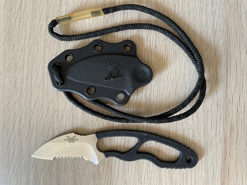 Benchmade 160 Tether Fixed Blade & Kydex Neck Sheath 440C Steel USA - Picture 1 of 11