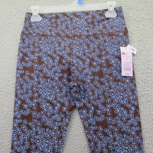 Leggings Wild Fable Women's S High-Waisted Classic Dark Brown Floral MSRP: $12 - Picture 2 of 7