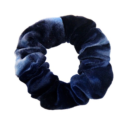 Women Hair Ties Rope Velvet Scrunchies Soft Tie-Dye Ponytail Holder Hair Bands - Picture 2 of 21