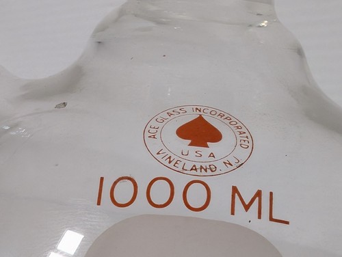 Ace Glass 1000ml Schlenk Flask, 24/40 Center Joint, Round Bottom - Picture 3 of 7