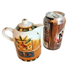 Rare Stacking sucrier et cremier Java Cream & Sugar MSC International Inc