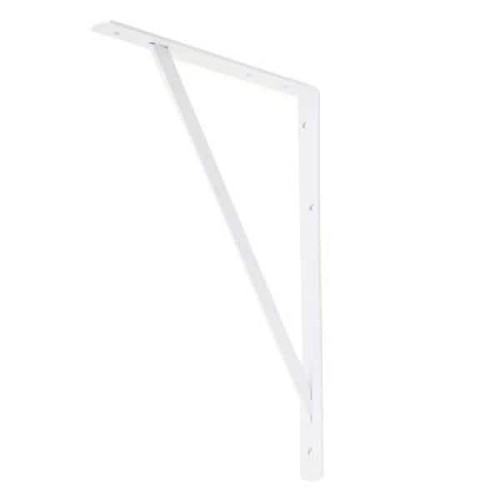Everbilt Heavy-Duty Shelf Bracket 16 in x 10 in Steel White Wall and Fixed Mount