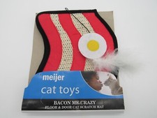 Floor  Door Cat Scratching Mat - Bacon/Eggs