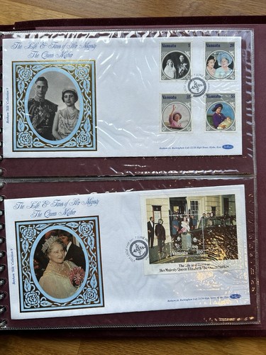 1985 Forty Benham Silk Collection 9 Covers Life & Times of Queen Mother Album - Picture 12 of 21