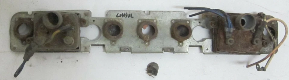 Medidores de combustible y temperatura Ford Consul MK II Smith Pr sin probar usados originales 204E Foto 2 de 4