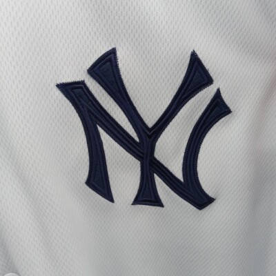 New York Yankees Jacket Mens 2XL White Blue Mesh Varsity 1927