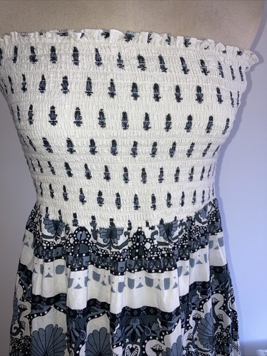 MAXI VESTIDO ALGODÓN CON CORREAS OPCIONALES, TALLA M - Imagen 2 de 10