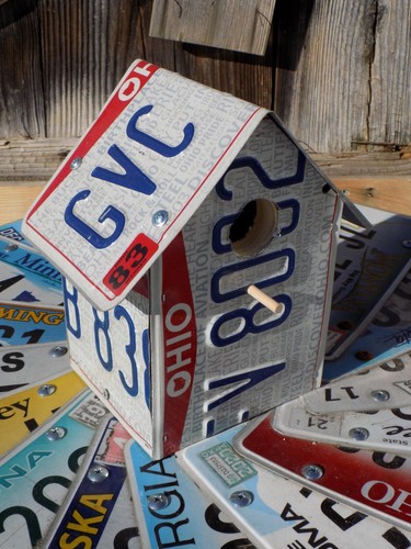 Ohio OH Ohio Pride Envelope License Plate Bird House ~FastFreeShip~ - Picture 2 of 9