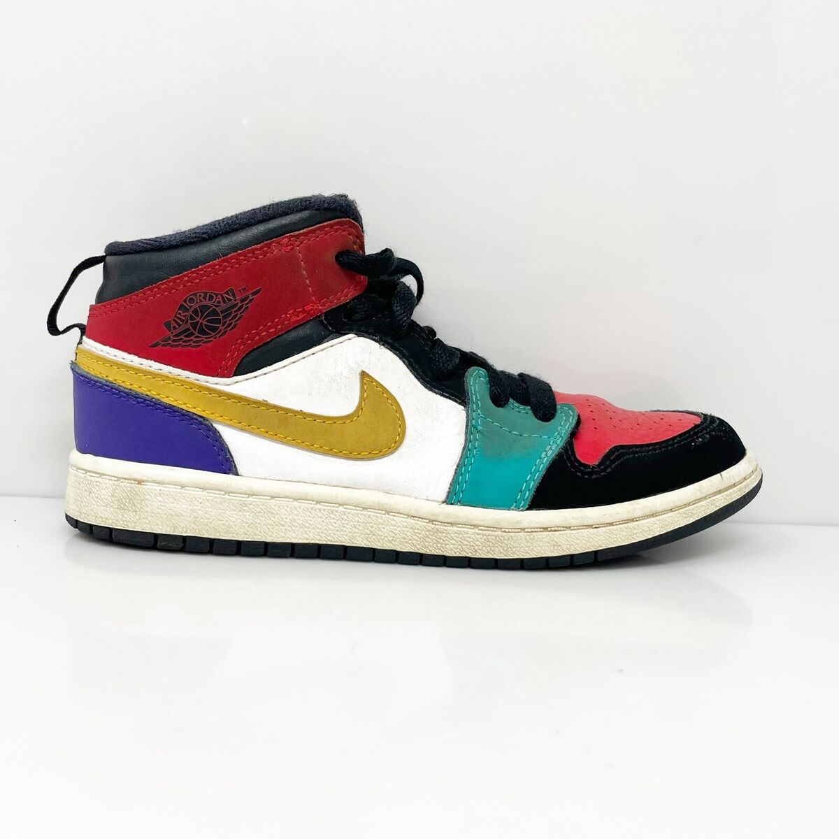 Nike Boys Air Jordan 1 Mid 640734-125 Multicolor Basketball Nike Boys Air Jordan 1 Mid 640734-125 Multicolor Basketball