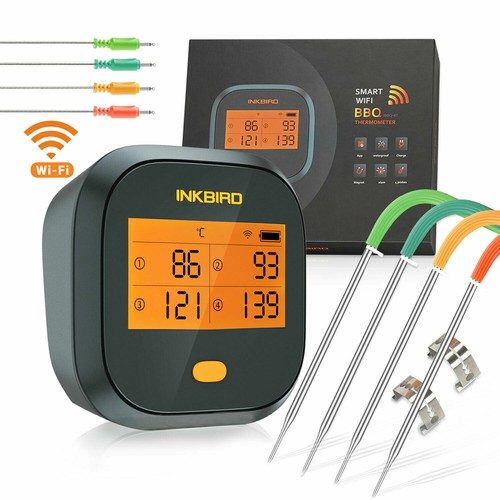 Inkbird Remote WIFI BBQ Thermometer 4T Probe Sensor + Carry Storag Case Box AU - Picture 3 of 12