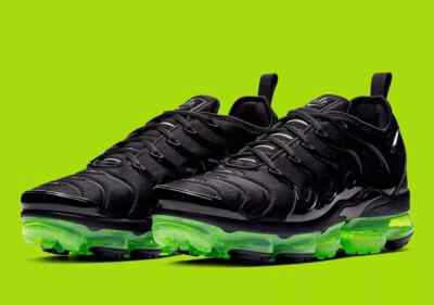 Air Vapormax Plus Men's Multi Sz Black/Reflect Silver-Volt 924453 015 Fast Ship