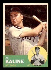 1963 Topps Baseball #25 Al Kaline VG *e4