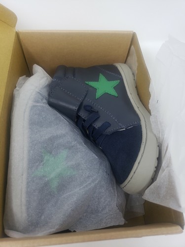 Old Soles Stary Knight Boys' Big Kid/Youth Sneakers, Navy/Navy Suede/Green *NIB* - Picture 9 of 10