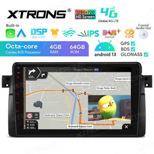 XTRONS 9" Android 14 Autoradio 4G LTE 8Core 64GB DSP GPS Navi Für BMW E46 MG ZT - Bild 9 von 14