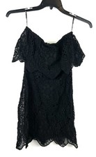 BB Dakota Women’s Off The Shoulder Black Lace Mini Dress Size 2