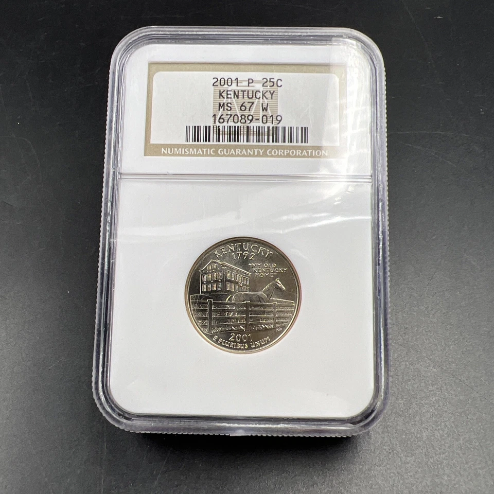 2001 P Kentucky State Statehood Quarter Coin MS67 NGC #019 W Holder - Image 4 of 4